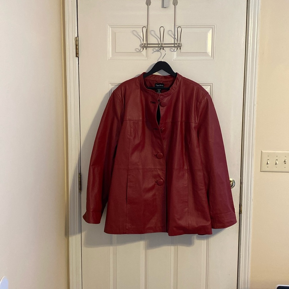 NWOT Red Leather Jacket